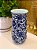 Vaso Cerâmica Azul e Branco 20CM - Imagem 2