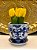 Cachepot em Ceramica - Azul - 12,5CM - Imagem 1