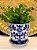 Cachepot em Ceramica - Azul  - 15,5CM - Imagem 1