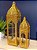 Lanterna - Metal e Vidro - Dourado - 39CM - Imagem 3