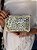 Bolsa Clutch em Metal - Madrepérolas, Prata e Dourado - Com Alça - Imagem 2