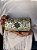 Bolsa Clutch em Metal - Madrepérolas, Colorida e Dourada- Com Alça - Imagem 2