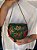 Mini Bolsa Clutch em Metal - Verde e Dourado - Com Alça - Imagem 1