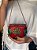 Mini Bolsa Clutch em Metal - Vermelho, Turquesa e Dourado - Com Alça - Imagem 2