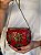 Mini Bolsa Clutch em Metal - Vermelho e Dourado - Com Alça - Imagem 2