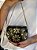 Mini Bolsa Clutch em Metal - Preto e Dourado - Com Alça - Imagem 1