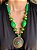 Colar - Metal e Resina - Verde - Imagem 1