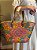 Bolsa Praia - Palha e Bordado - Colorida - Imagem 1