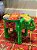 Banqueta - Elefante - Madeira - Pintado à mão - Verde e Colorido - Pequeno - Imagem 1