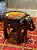 Banqueta - Elefante - Madeira - Azulejo - Marrom e Colorido - Pequeno - Imagem 1
