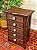 Gaveteiro - Madeira Entalhada - 5 Gavetas - Puxador Colorido - Imagem 2