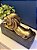 Escultura Leão - Decorativo - Com Base - Dourado e Preto - Imagem 2