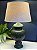 Abajur - Cerâmica - Verde com Cúpula - Imagem 1
