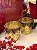Kit 2 Porta Velas - Vidro - Turco - Dourado - Imagem 1