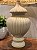 Abajur - Cerâmica - Bege com Cúpula de Palha - Imagem 3