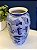 Vaso - Cerâmica - Azul e Branco - 31CM - Imagem 2