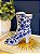 Bota Decorativa Mini - Cerâmica - Branco e Azul - Imagem 2