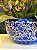 Cachepot em Cerâmica - Azul e Branco - 27CM - Imagem 2