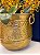 Cachepot em Alumínio - Martelado - Dourado - 34CM - Imagem 2