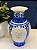 Vaso - Cerâmica - Azul e Branco - 2CM - Imagem 2