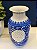 Vaso - Cerâmica - Azul e Branco - 28CM - Imagem 2