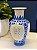 Vaso - Cerâmica - Azul e Branco - 25CM - Imagem 1