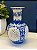 Vaso - Cerâmica - Azul e Branco - 26CM - Imagem 1