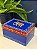 Caixa Decorativa - Porta Joias - Madeira - Pintado á Mão - Azul, Vermelho - 21X14CM - Imagem 1