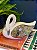 Cisne Decorativo - Cerâmica - Branco e Prata - 17CM - Imagem 1