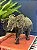 Elefante Decorativo - Resina - Marrom e Dourado - 17CM - Imagem 1