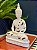 Buda Decorativo - Cerâmica - Branco - 23CM - Imagem 2