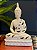 Buda Decorativo - Cerâmica - Branco - 23CM - Imagem 1