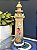 Escultura Farol - Decorativo - Madeira - Pátina e Preto - Imagem 1
