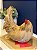 Galinha Decorativa - Cerâmica - Bege e Vermelho - 29CM - Imagem 2