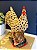 Galo Decorativo - Cerâmica - Bege e Colorido - 36CM - Imagem 2