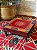 Mesa Madeira - Pintado à Mão - Vermelho e Colorido - 38CM - Imagem 1