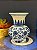 Vaso Decorativo - Cerâmica - Azul e Branco - 14CM - Imagem 1