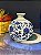 Vaso Decorativo - Cerâmica - Azul e Branco - 9CM - Imagem 1