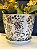 Cachepot em Cerâmica - Flores - Off White e Colorido - 25CM - Imagem 2