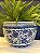 Cachepot em Cerâmica - Azul e Branco - 25CM - Imagem 2