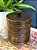 Pote - Madeira - Marrom e Preto - 15CM - Imagem 1