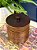 Pote - Madeira - Marrom e Preto - 14CM - Imagem 2