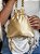 Bolsa Saquinho - Miçangas - Champagne - Imagem 3