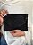 Bolsa Clutch - Tecido - Miçangas - Preto - Imagem 1