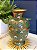 Vaso - Decorativo - Latão - Verde e Colorido - 23CM - Imagem 1