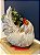 Galinha Decorativa - Cerâmica - Branca - 28CM - Imagem 2