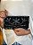 Bolsa Clutch - Tecido - Miçangas - Cinza e Preto - Imagem 1