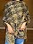Pashmina de Viscose - Estampada - Dupla Face - Preto e Bege - Imagem 1