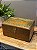 Caixa Decorativa - Porta Joias - Madeira - Aplique em Metal - Dourado - 30X20CM - Imagem 1