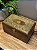 Caixa Decorativa - Porta Joias - Madeira - Aplique em Metal - Dourado - 25X15CM - Imagem 2